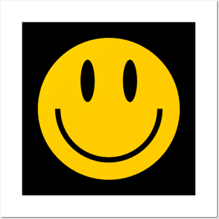 happy face smiley face emoji Posters and Art